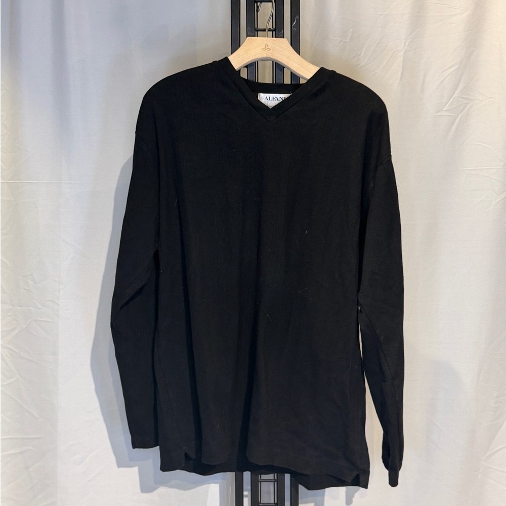 Alfani Men's Black Long Sleeve Tee
